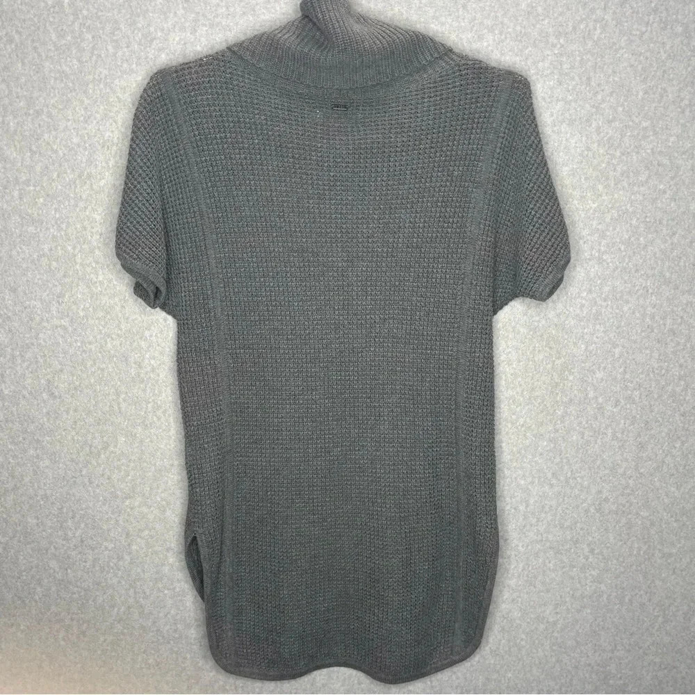 Ugg Shelby Waffle Knit Cotton Gray Cowl Neck Sweater - Picture 8 of 9
